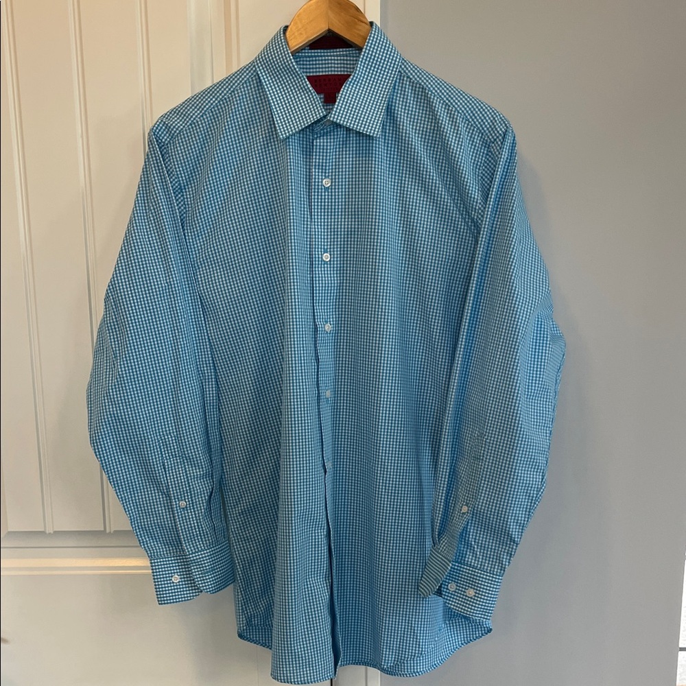 Men's Blue Checkered Shirt M